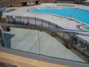 custom glass railing