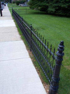 Custom iron fence