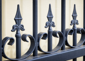 There is a wide variety of wrought iron fence designs.