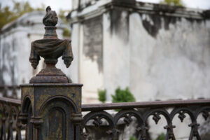 hercules custom iron using wrought iron fencing on a cemetery or family plot